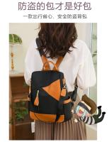 Mochila De diseño antirrobo para mujer, bolso de tela de nailon de alta calidad, elegante - details 6