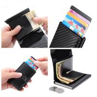 Billetera de fibra de carbono para hombre, Tarjetero con grabado de nombre gratis, Mini billetera delgada, monedero pequeño, 2024 - details 32