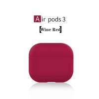 Funda protectora de silicona líquida AirPods 3, carcasa suave de color sólido para auriculares de tercera generación - details 4
