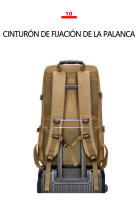 Bolsa de viaje de lona para hombre, mochila de gran capacidad, capacidad expandible, con interfaz USB - details 13
