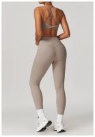 ALO yoga set con cojín sujetador chaleco ajuste desnudo sensación de elevación de cadera media running pantalones de fitness - details 5