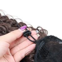 Cola de caballo rizada con cordón, estilo cornrow, con clip, efecto ombré, onda profunda, extensión de cola de caballo larga, postizo de cola de caballo - details 9