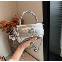 Moda plata encerado aceite de cuero bolso pequeño bolso cuadrado, nuevo bolso de hombro de cadena, bolso cruzado - details 2