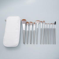 Cangzhou juego completo de 14 pinceles de maquillaje por primera vez, juego de pinceles de rubor en polvo suelto para cabello suave, pincel de sombra de ojos y nariz transfronterizo, herramientas de belleza - details 12