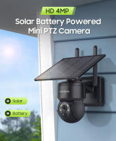 Cámara Solar SHIWOJIA 4MP Seguridad de Vigilancia con Panela Solar Soporte de Cámara de Vídeo para Alexa Google Home Disponible al Aire Libre - details 1