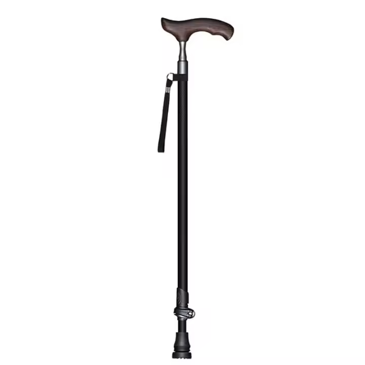 Bastón de fibra de carbono para ancianos, bastón ligero ajustable con cómodo mango en T, bloqueo rápido, regalo para padres - 1
