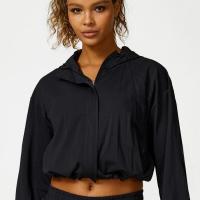 Chaqueta para correr con cremallera para deportes al aire libre, comodidad holgada para mujer - details 3