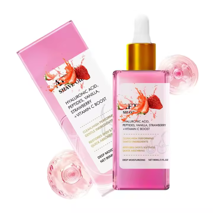 El aceite de afeitar de vainilla y fresa para mujer Uvcity 2025 evita que el cabello se vuelva seco y lo deja suave y sedoso. El cuidado pos afeitado es - 1
