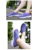 Zapatos para caminar para mujer, zapatillas de calcetín a la moda, mocasines cómodos y transpirables, zapatos informales antideslizantes - details 3