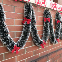 Guirnalda de Navidad para decoración de puerta y pared, adornos de árbol de Navidad para escalera, chimenea, suministros de fiesta, 2M, nuevo - details 4