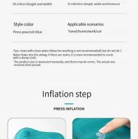 Cojín inflable de prensa de viaje, almohada Lumbar cuadrada, portátil, plegable, para exteriores - details 12