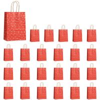 Bolsas de regalo para el Día de San Valentín, bolsitas de caramelos con asas, corazón, amor, papel para boda y San Valentín, 24 piezas - details 0