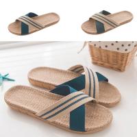 Zapatillas de Lino Antideslizantes para Hombres Pantuflas de Playa para el Hogar - details 0
