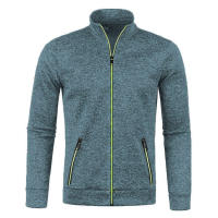715 Suéter de punto con cremallera larga para hombre, mangas de terciopelo fino, top moderno, chaqueta grande, otoño e invierno - details 24