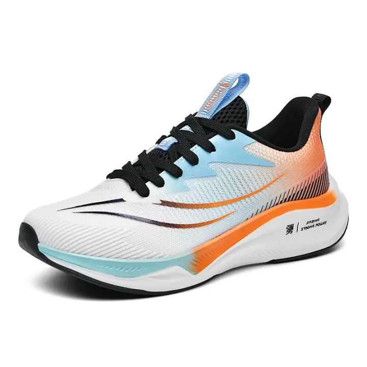 Zapatillas para correr de alta calidad Suela suave informal Zapatos para correr de malla transpirable de alta elasticidad Para hombres y mujeres - 1