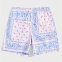 Pantalones cortos clásicos de playa y estampado vintage para hombre Perris, traje de baño informal de moda hawaiana, para vacaciones en el mar - details 4