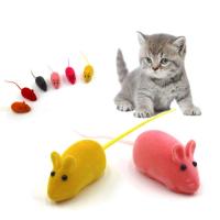 Mini juguetes interactivos para gatos, simulación de flocado, juguete para perseguir a los gatos, ratón vívido, juguete para masticar - details 4