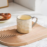 Taza de cerámica de alto valor ins viento desayuno taza Internet celebridad crema viento pareja taza de agua hogar taza simple - details 8