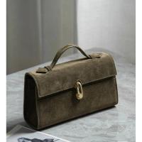 SAVETTE Symmetry Pochette Tote Bolsos de calidad con asa para mujer, bolso sencillo de gamuza de cuero genuino de Color sólido, bolso cuadrado, mochila de lujo de alta gama - details 9