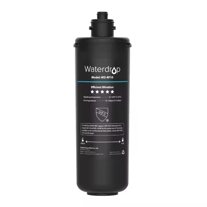 Waterdrop Filtro de Agua WD-RF10, Reemplazo para gota de Agua 10UA, 10UB, Sistema de Filtro de Agua para Debajo del Fregadero - 1