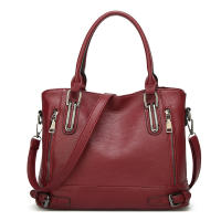 Bolso Bandolera de Cuero PU para Mujer, Bolso de Hombro informal, Bolso de mano de Gran Capacidad - details 0