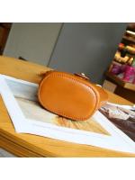 Bolso bandolera de piel auténtica para mujer con correa ajustable para el hombro y cierre giratorio - Diseño elegante minimalista, varios colores (marrón café/blanco leche/gris oscuro y más) - Bolso versátil para uso diario, informal y profesional, bolso - details 15