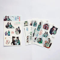 Pegatinas Decorativas del Sistema de Auto-Salvación del Villano de la Serie Anime 6 Pcs Set Etiquetas de Scrapbooking de Diario de Ren Zha Fan Pai Marca nbyinto - details 1
