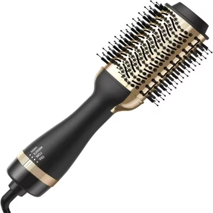 Cepillo secador de pelo cepillo secador de pelo en uno, secador de pelo 4 en 1 y voluminizador estilizador con cepillo de aire caliente antifrizz de iones negativos, alisador de pelo cepillo rizador herramienta profesional para el cabello - 1