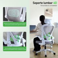 Oficina Ergonómica, Silla Gaming, con Reposacabezas Ajustable, Soporte Lumbar y Apoyabrazos Plegables, Asiento Cómodo para Juegos, Capacidad Máxima de 120 kg - details 3
