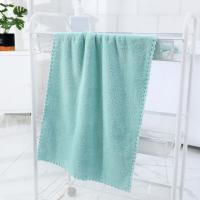 Toalla Veet de Coral liso, toallas faciales de baño suaves absorbentes de alta microfibra engrosadas, 35x75cm - details 6