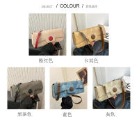 Bolso de hombro de color contrastante para axila, personalizado, sencillo, con textura informal, novedad de 2024 - details 2