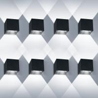 8 Piezas Aplique Pared Exterior/Interior 3000K Blanco cálido Aplique de Pared Ángulo de haz Ajustable Aplique Pared LED Impermeable - details 12