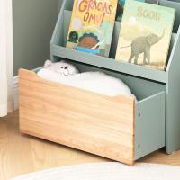 Librería Infantil 4 Estantes para Almacenamiento de Juguetes Cajón Verde de 62 x 30 x 80cm - details 3