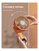 Ventilador de mano recargable, aire acondicionado portátil, 2024 °, plegable y ajustable, con pantalla Digital LED y 3 engranajes, novedad de 180 - details 7