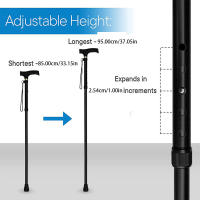 1pcs Multifunctional Walking Stick Trekking Poles Foldable - details 0