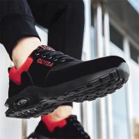 Zapatos de Trabajo para Hombres Cinturón de Aire con Cordón Elástico Material de Cuero - details 38