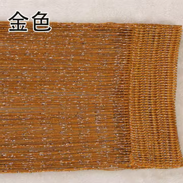 Cortina de Cuerda con Flecos Brillantes Divisor de Ventana para Hogar, Hotel, Café - 1
