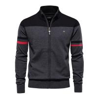 Sudadera de Punto Casual de Moda para Hombres Cuello Alto de Medio Talla con Capucha - details 2