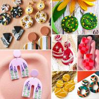 Cortadores de arcilla polimérica, molde para pendientes, herramienta hecha a mano de acero inoxidable, suministros para fabricación de joyas de diseñador, artesanía de cerámica Diy - details 5