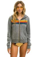 Nuevas sudaderas con capucha con cremallera Aviator Nation para mujer, jersey holgado de manga larga con 5 rayas de arcoíris - details 13