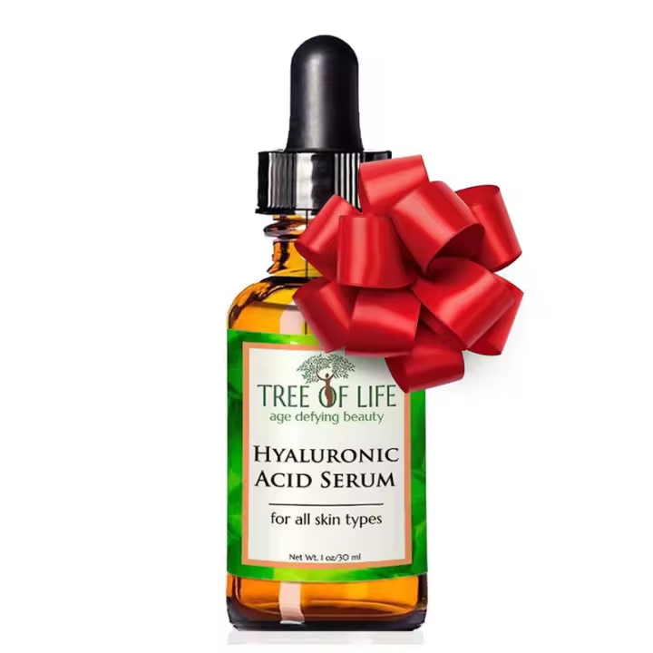 Suero de ácido hialurónico Tree of Life Beauty, aceite facial iluminador para manchas de la edad oscura, sueros faciales para el cuidado de la piel seca y sensible con - 1