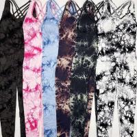 Levantamiento de cadera deportivo para fiesta de yoga teñido con lazo sin costuras, mono trasero de una pieza, mallas para mujer, ropa deportiva para gimnasio - details 25