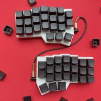 Teclado Corne V4 Spilt negro con cable, modo único, intercambio en caliente, teclado con bocina, RGB personalizado, VIAL, Kit de teclado ergonómico, accesorios para jugadores - details 21