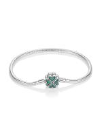 Pulsera de plata de ley 925 con forma de corazón y mariposa para mujer, brazalete de cadena de seguridad, compatible con abalorios originales, joyería - details 29