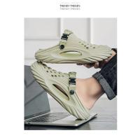Zapatillas de verano originales de diseñador, zuecos para hombre, sandalias de playa con plataforma para mujer, calzado informal antideslizante para exteriores, sandalias para hombre - details 10