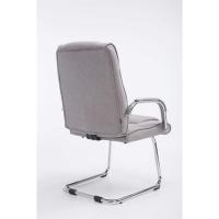 Tapizada En Tela & con Base De Metal I Silla De Conferencia con Reposabrazos, Color:Negro/Negro - details 27