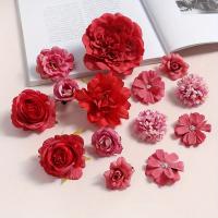 Cabeza de flores artificiales de rosas mezcladas, flores falsas para decoración del hogar, decoración de boda, manualidades, regalos, adorno, accesorios de guirnalda - details 7