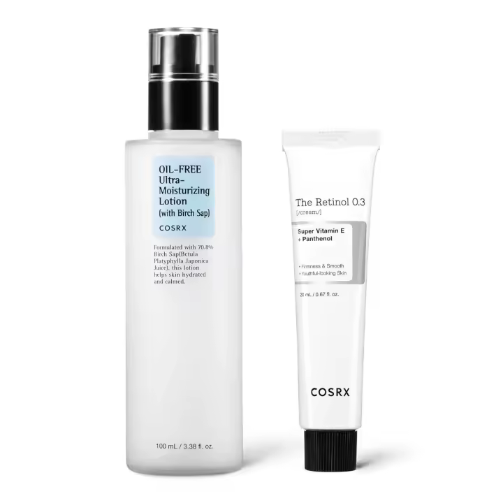 COSRX Oil-Free Revitalizing Duo - Loción sin aceite con savia de abedul + crema de retinol al 0,3% - 1
