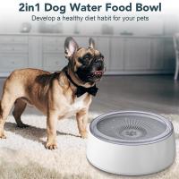 Cuenco de agua de 3L para mascotas, dispensador de agua a prueba de salpicaduras para perros, sin derrames, con estera de alimentador lento, color verde, 101 Oz - details 1