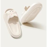 Zapatillas de conejo de dibujos animados, chanclas de casa con parte inferior gruesa de verano, cómodas sandalias unisex suaves - details 5